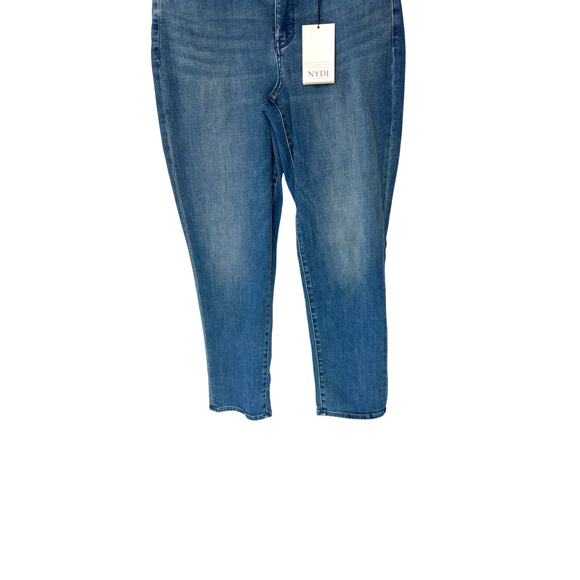 NYDJ Girlfriend Jeans Medium Wash Lift Tuck Technology Straight Leg Size 10 - Picture 8 of 14